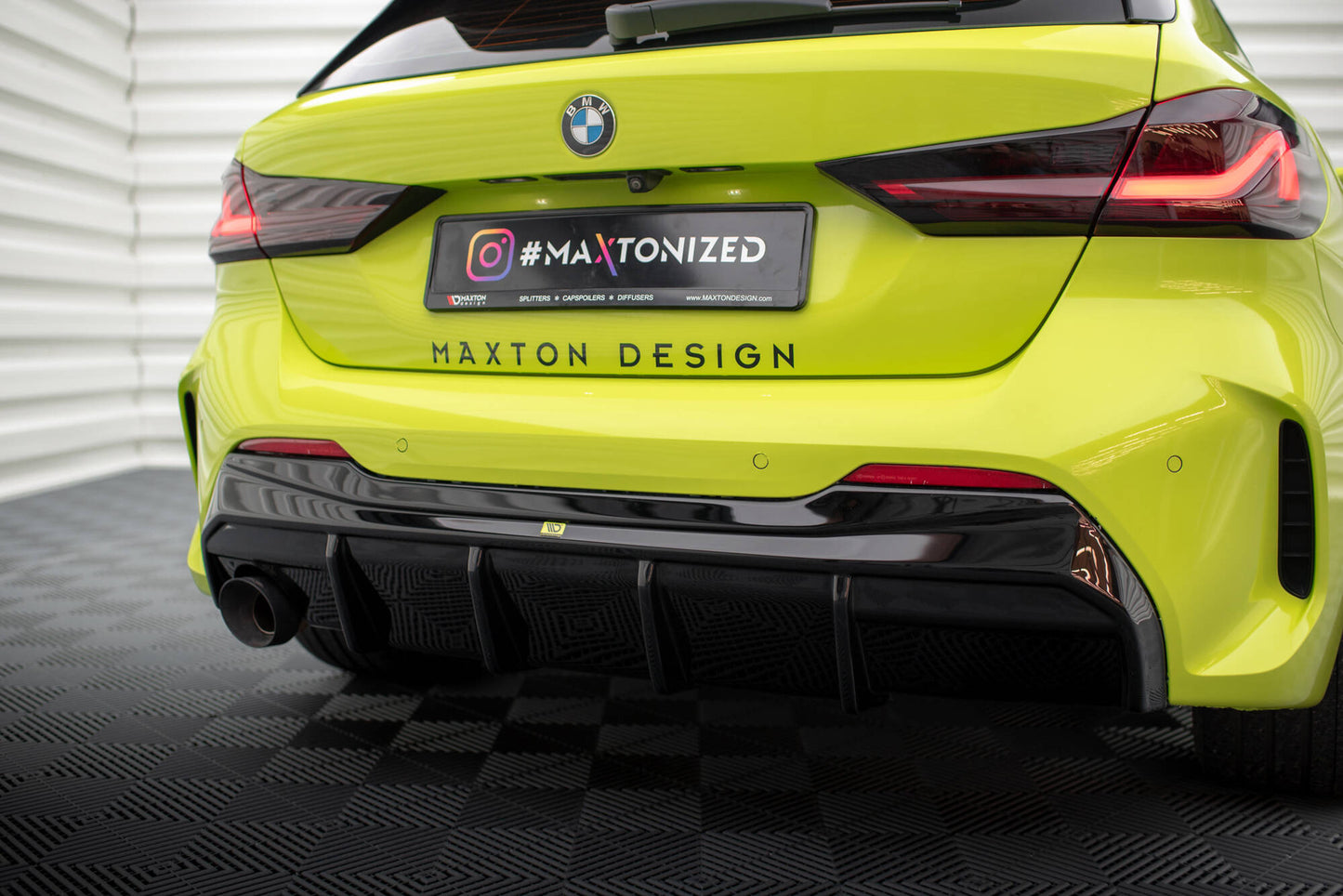 Rear Valance V.3 BMW 1 M-Pack / 128ti F40 (Version with single exhaust tips on one side)