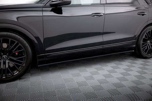 Side skirts Diffusers  V.1 Audi Q8 S-line / SQ8 Mk1 Facelift