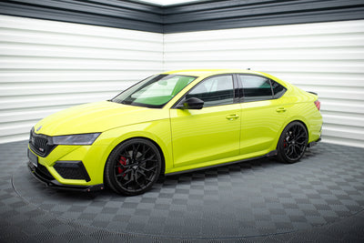 Side Skirts Diffusers V.2 + Flaps Skoda Octavia RS Liftback / Combi Mk4