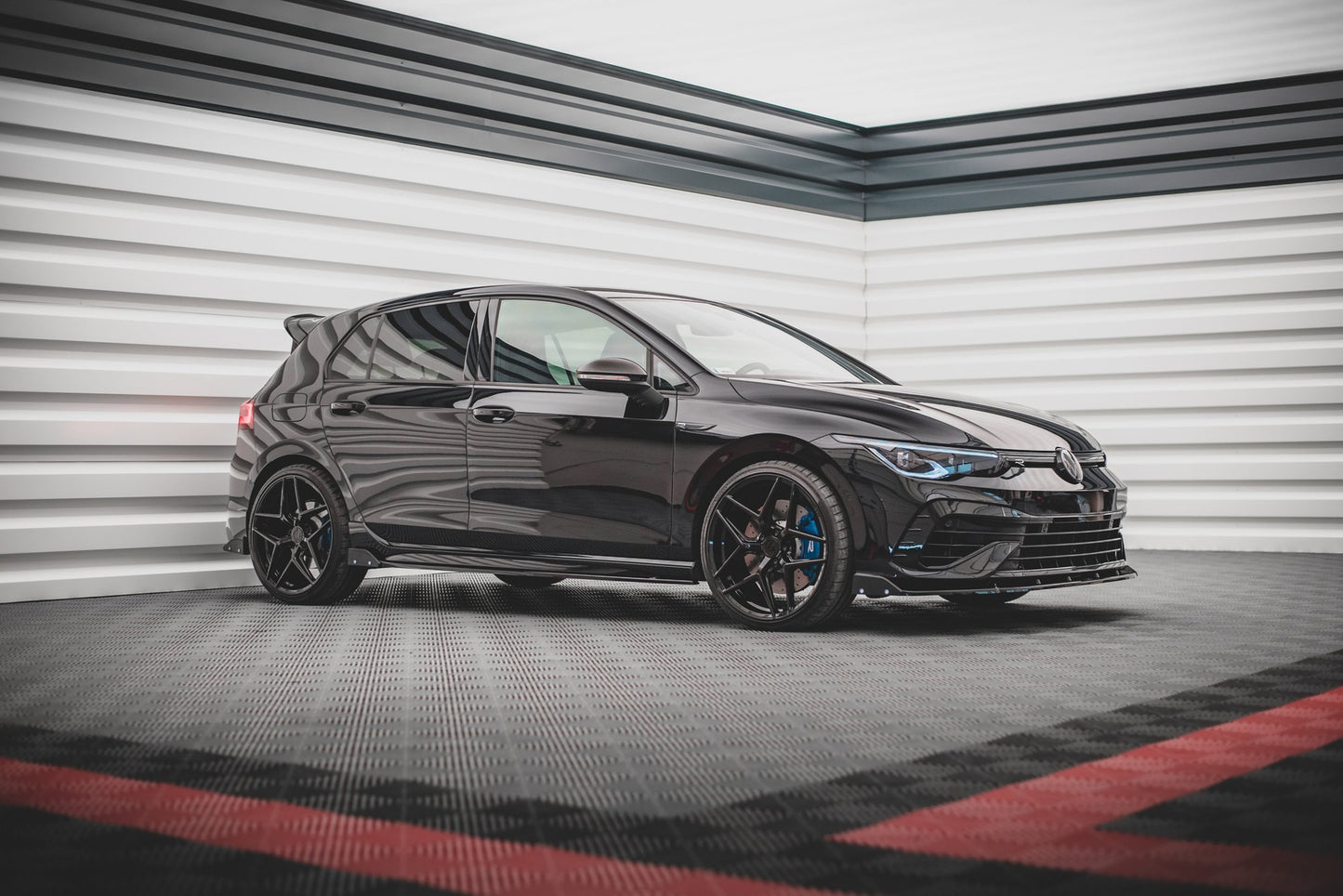 Side Skirts Diffusers V.2 + Flaps Volkswagen Golf R Hatchback Mk8