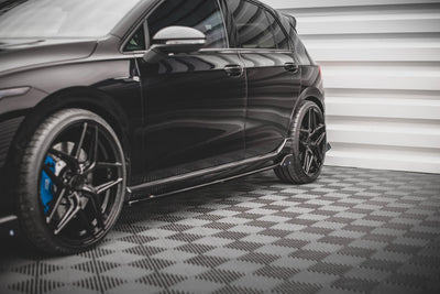 Side Skirts Diffusers V.2 + Flaps Volkswagen Golf R Hatchback Mk8