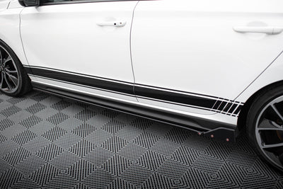 Side Skirts Diffusers V.5 + Flaps Hyundai I30 N / N-Line Hatchback / Fastback Mk3 / Mk3 Facelift