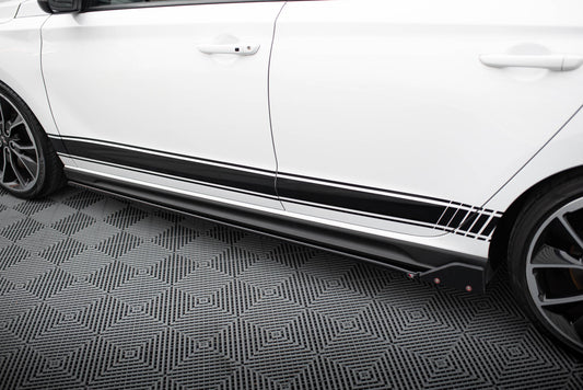 Side Skirts Diffusers V.5 + Flaps Hyundai I30 N / N-Line Hatchback / Fastback Mk3 / Mk3 Facelift