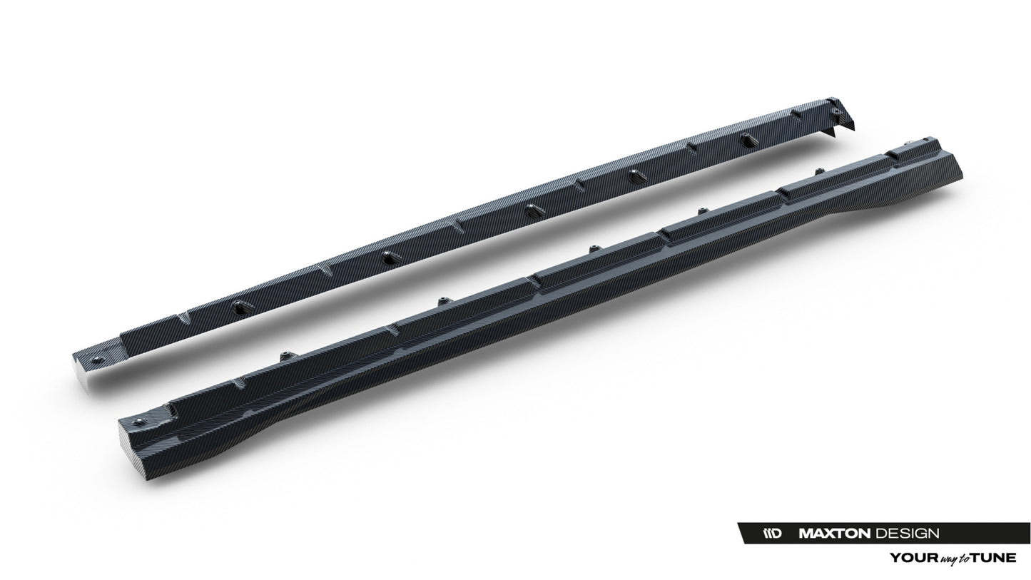 Prepreg Carbon Fiber Side Skirts Audi SQ8 / Q8 S-Line Mk1 Facelift