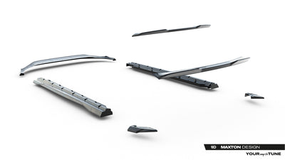 Set of Prepreg Carbon Splitters Audi Q8 S-Line Mk1 Facelift