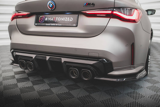 Set of Prepreg Carbon Fiber Splitters BMW M4 Coupe G82 / G82 Facelift