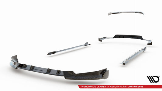 Set of Prepreg Carbon Fiber Splitters BMW X5 M-Pack G05 Facelift