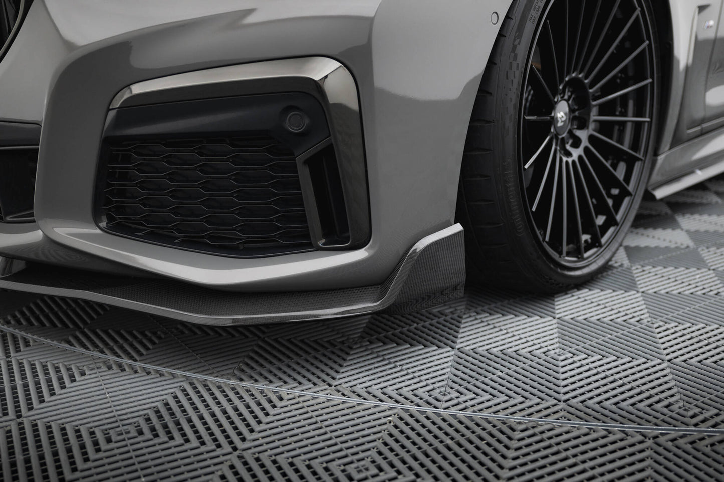 Prepreg Carbon Fiber Front Splitter + ABS Splitter BMW 7 M-Pack G11 Facelift