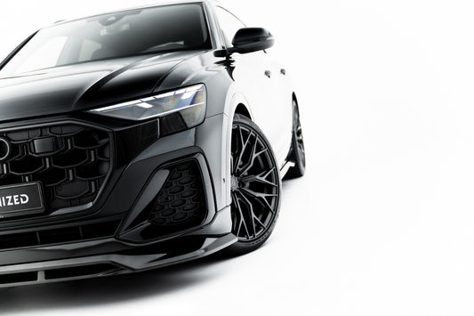 Prepreg Carbon Fiber Front Splitter Audi SQ8 / Q8 S-Line Mk1 Facelift