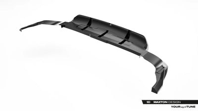 Prepreg Carbon Fiber Rear Splitter (with vertical bars) Audi RSQ8 Mk1 Facelift
