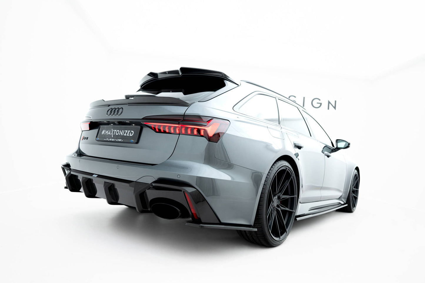 Prepreg Carbon Fiber Tailgate Spoiler (Lower) Audi RS6 C8 / C8 Facelift