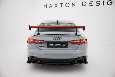 Carbon Spoiler With Upper Swan Mounting + LED Audi A5 / A5 S-Line / S5 / RS5 Coupe F5 / F5 Facelift