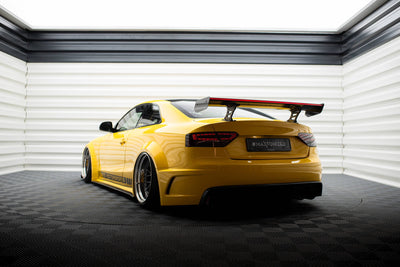 Carbon Spoiler With Internal Brackets Uprights + LED Audi A5 Coupe 8T
