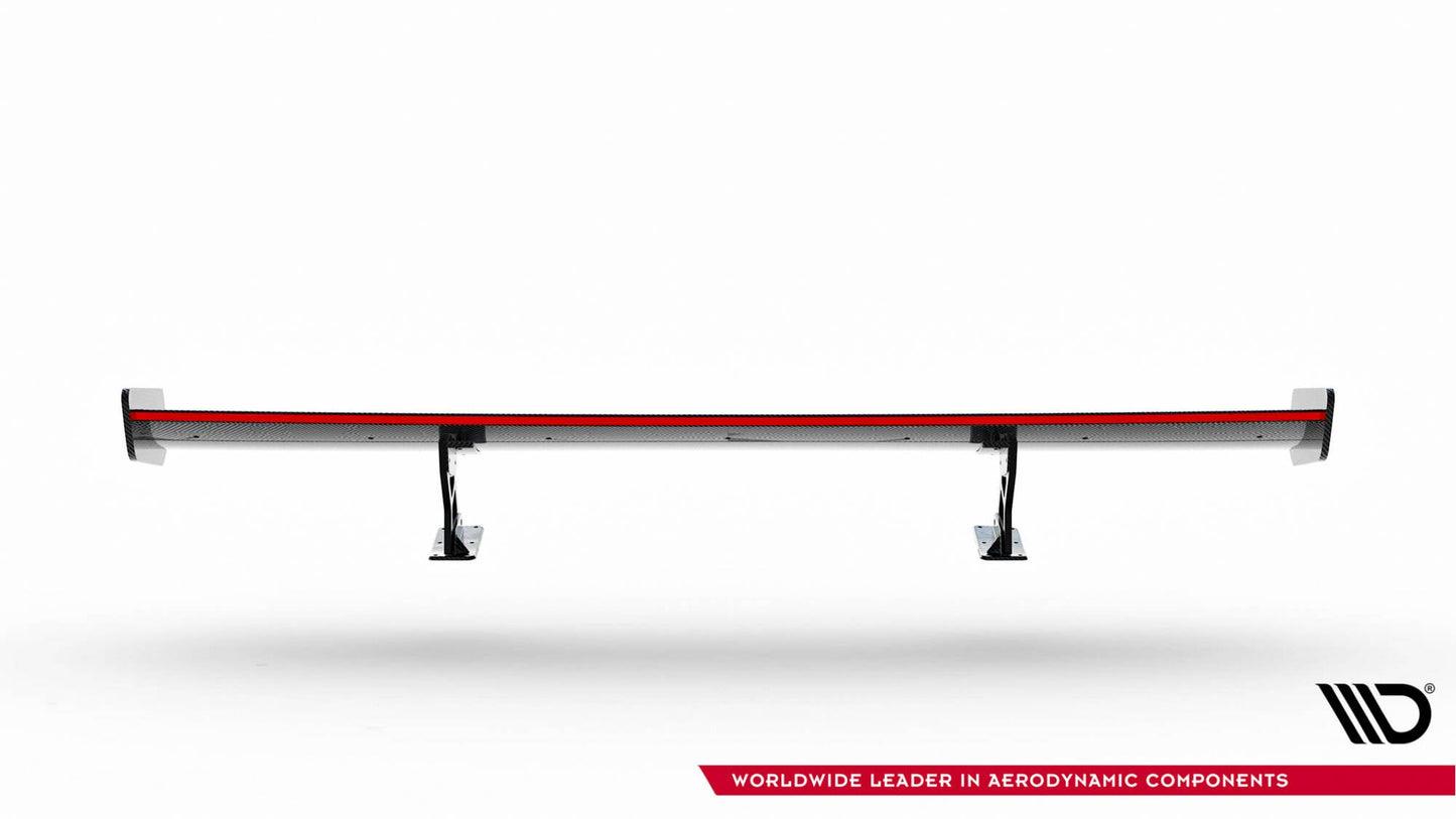 Carbon Spoiler With Internal Brackets Uprights + LED Volkswagen Jetta GLI Mk7