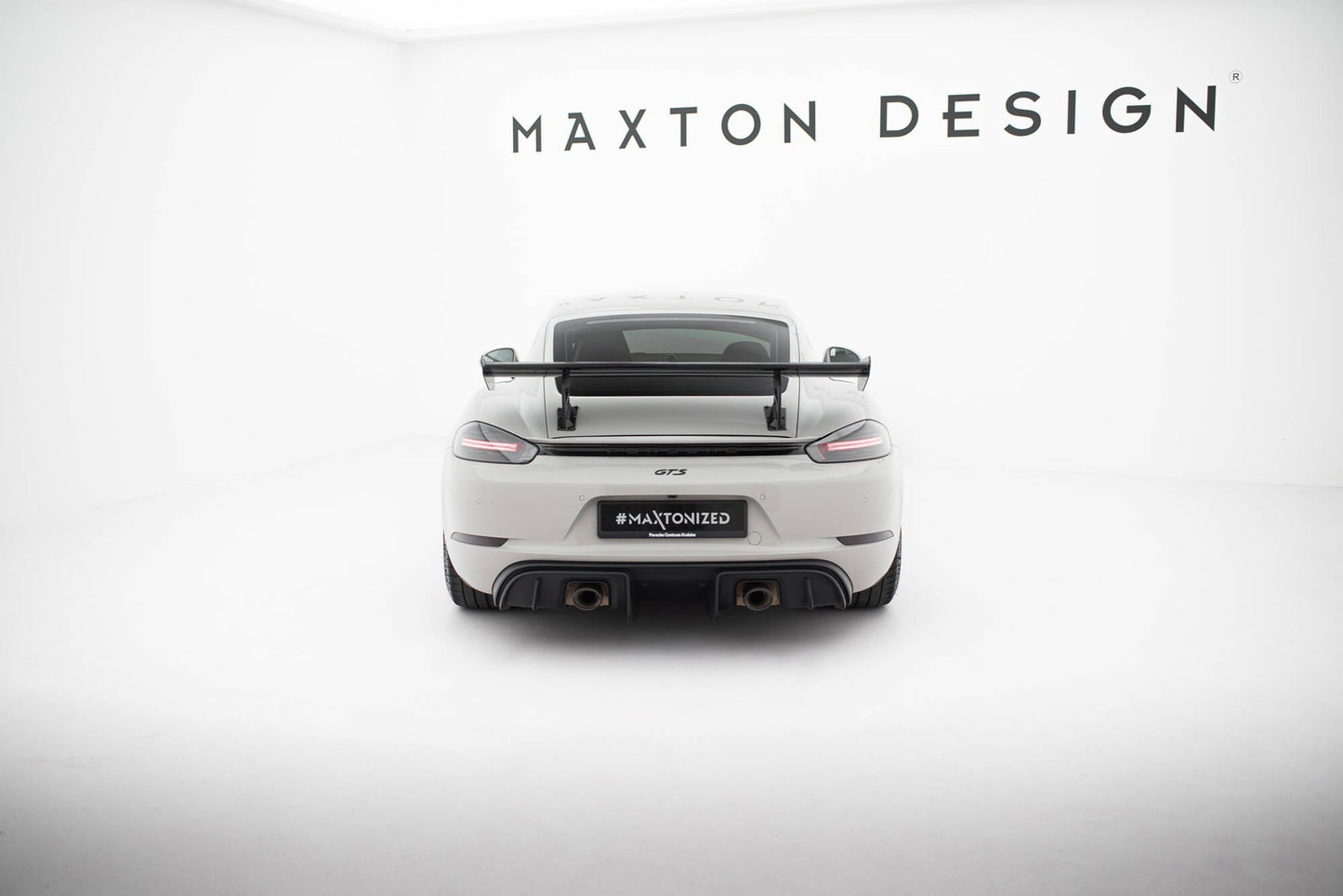 Carbon Spoiler With Internal Brackets Uprights V.2 Porsche 718 Cayman 982c