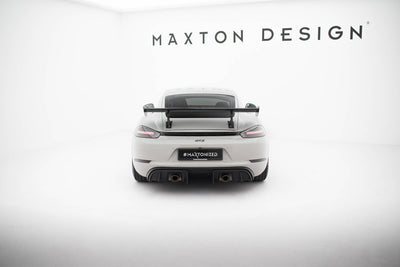 Carbon Spoiler With Internal Brackets Uprights V.2 Porsche 718 Cayman 982c