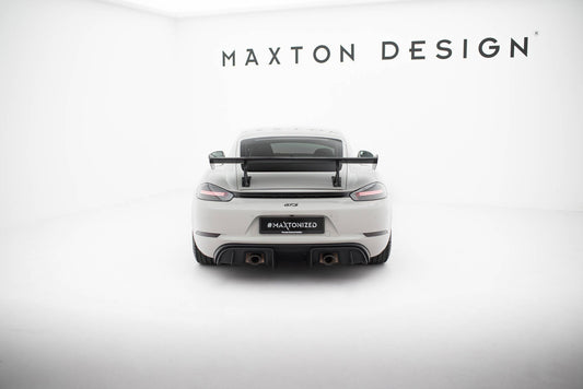 Carbon Spoiler With Internal Brackets Uprights V.2 Porsche 718 Cayman 982c