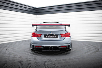 Carbon Spoiler With External Brackets Uprights + LED BMW 4 F32 / 4 F32 M-Pack Coupe