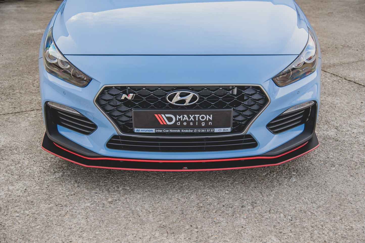 Street Pro Front Splitter + Flaps Hyundai I30 N Mk3 Hatchback / Fastback