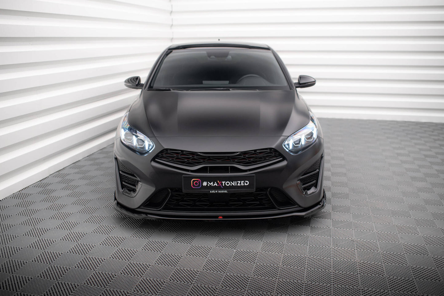 Front Splitter V.1 Kia Proceed GT Mk3 Facelift / Ceed GT / GT - Line Mk1 Facelift 