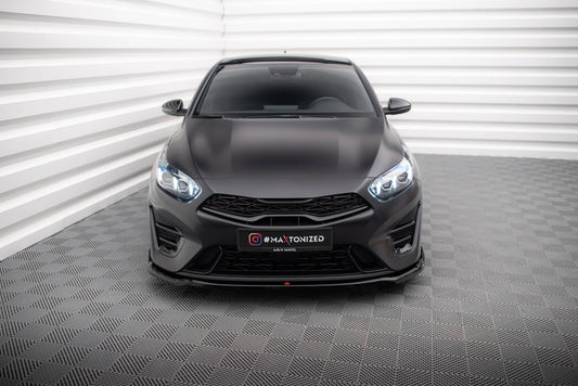 Front Splitter V.1 Kia Proceed GT Mk3 Facelift / Ceed GT / GT - Line Mk1 Facelift 