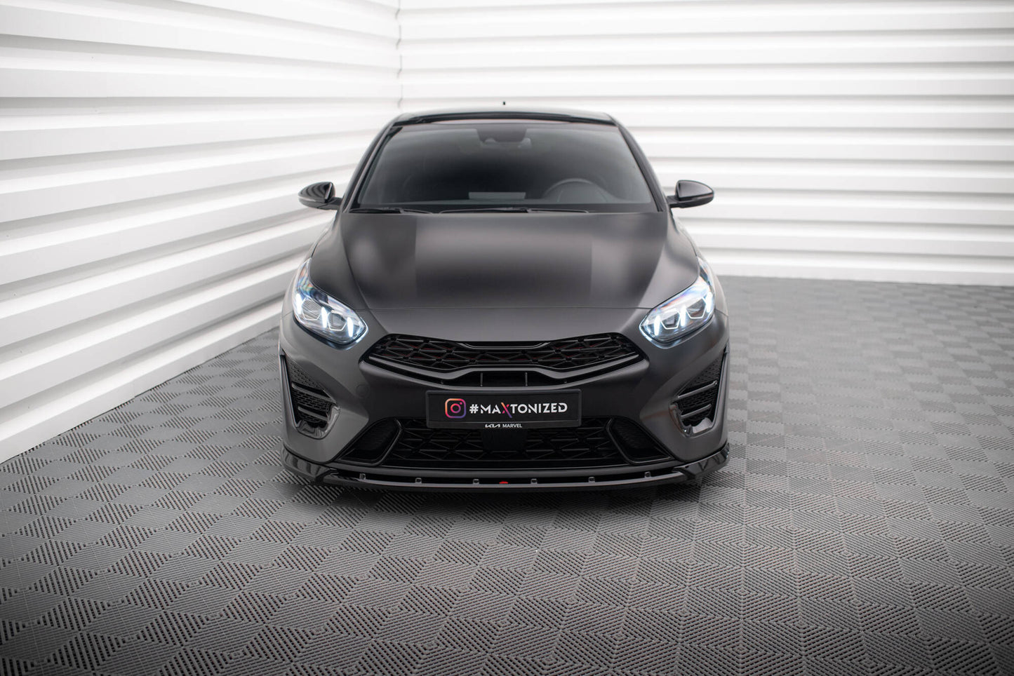 Front Splitter V.2 Kia Proceed GT Mk3 Facelift / Ceed GT / GT - Line Mk1 Facelift 
