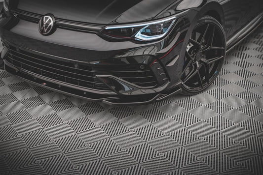 Front Splitter V.4 Volkswagen Golf R Hatchback / Variant  Mk8