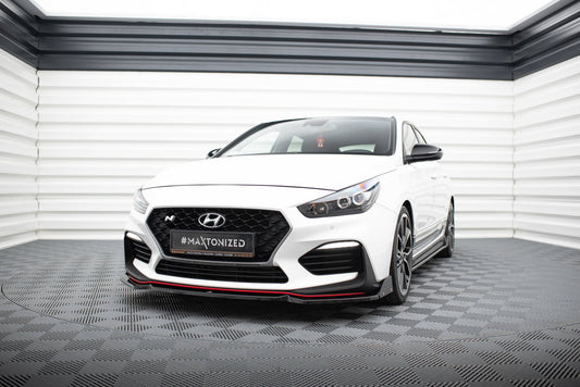 Front Splitter V.6 + Flaps Hyundai I30 N Mk3 Hatchback/Fastback