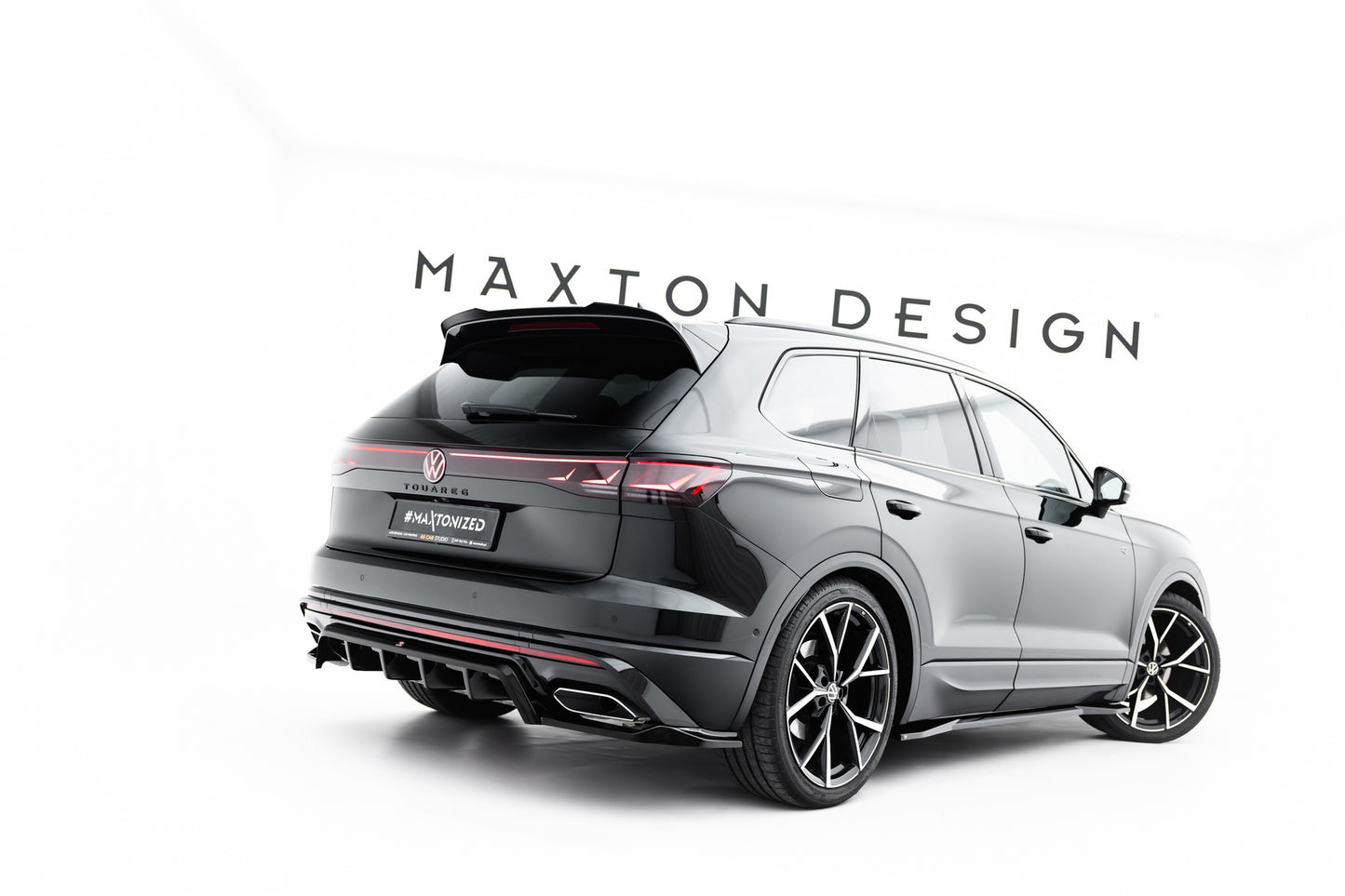 Rear Splitter (with vertical bars) Volkswagen Touareg R-Line Mk3 Facelift