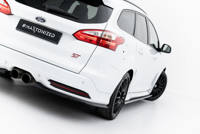 Rear Side Splitters Ford Focus ST Estate Mk3 / Mk3 Facelift
