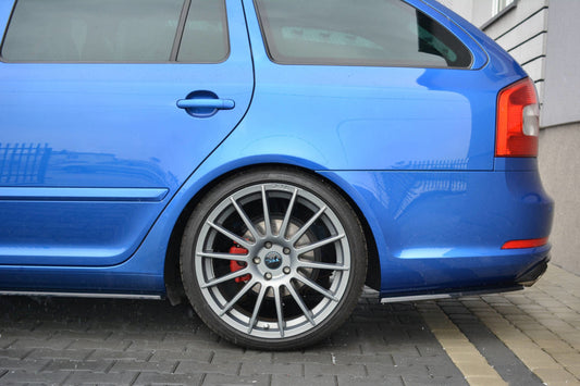 Rear Side Splitters Skoda Octavia RS Sedan / Combi Mk2 / Mk2 Facelift
