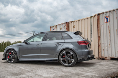 Street Pro Rear Side Splitters + Flaps Audi RS3 8V Sportback