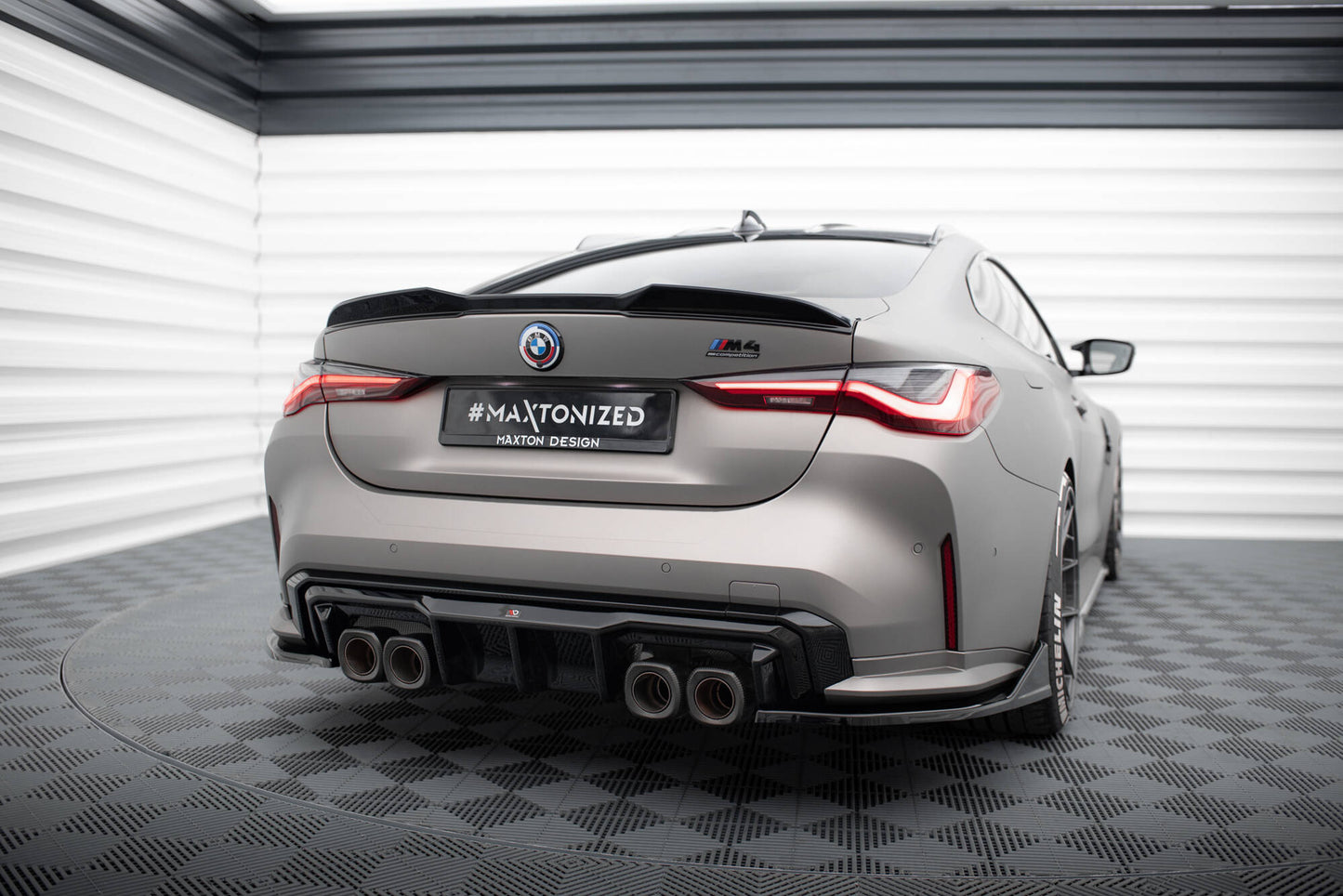 Rear Side Splitters V.5 (For rear valance v.1)  BMW M4 G82 / G82 Facelift