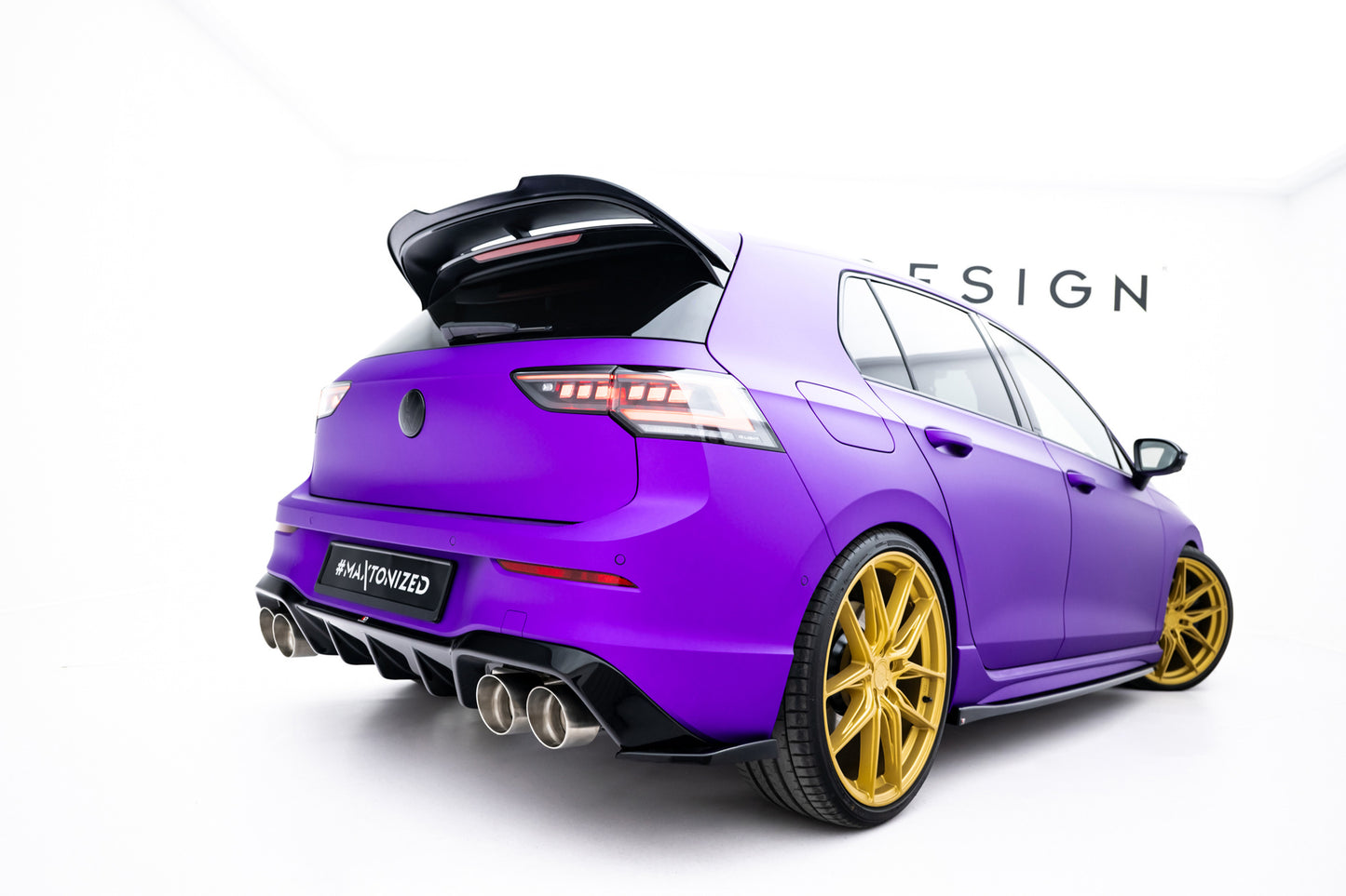 Rear Side Splitters V.6 for Volkswagen Golf R Hatchback Mk8 Facelift