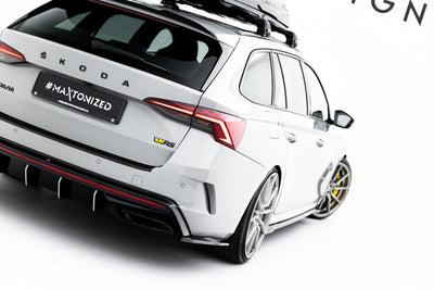 Rear Side Splitters V.7 Skoda Octavia RS Liftback / Combi Mk4 