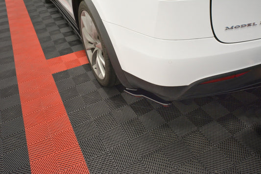 REAR SIDE SPLITTERS V.2 TESLA MODEL X 
