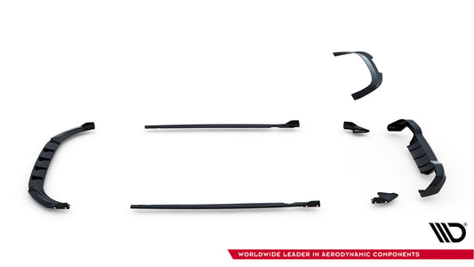 Set of Splitters V.4 Volkswagen Golf R Hatchback Mk8 Facelift