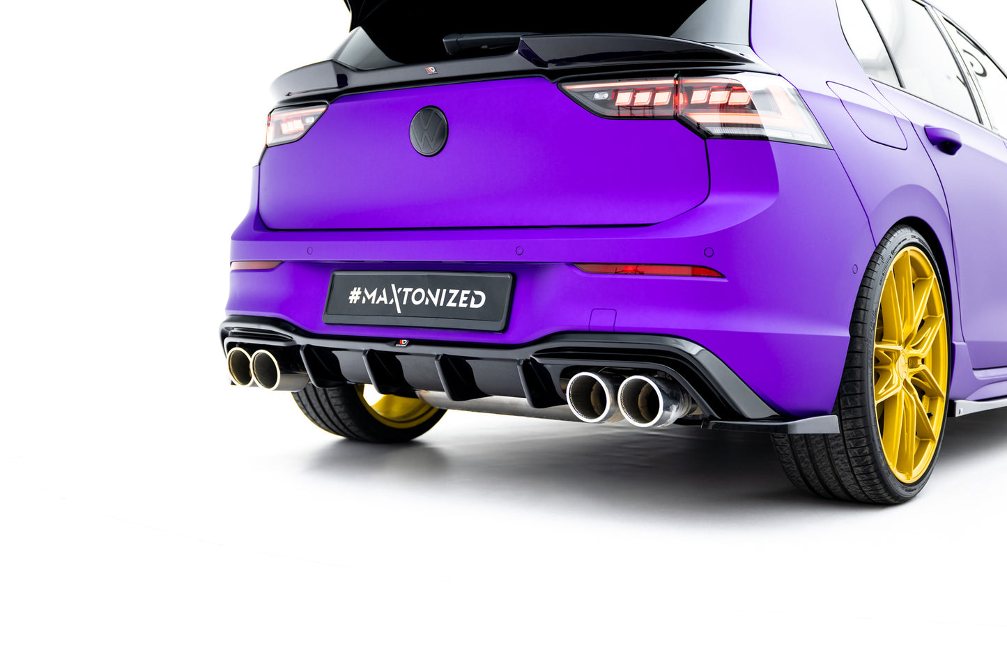 Set of Splitters V.6 Volkswagen Golf R Hatchback Mk8 Facelift