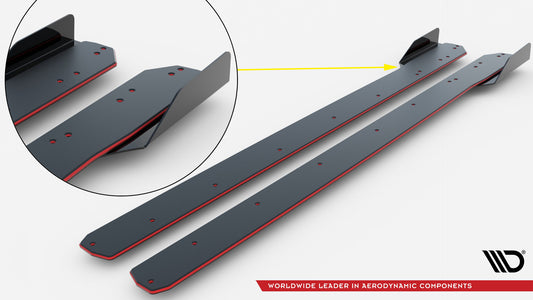 Dokładki progów Street Pro + Flaps Jaguar F-Type X152 Facelift 2