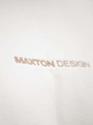 Beżowy T-Shirt Maxton Design