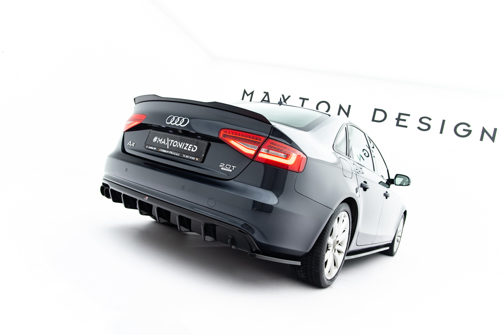 Dokładka Tylna Audi A4 B8 Facelift (Wersja z podwójnym wydechem z jednej strony)