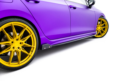 Dokładki Progów V.2 + Flaps Volkswagen Golf R Mk8 Facelift