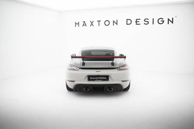 Karbonowy Spoiler Z Wewnętrznymi Wspornikami V.1 + LED Porsche 718 Cayman 982c