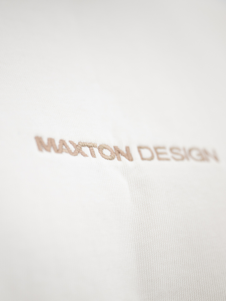 Beżowy T-Shirt Maxton Design