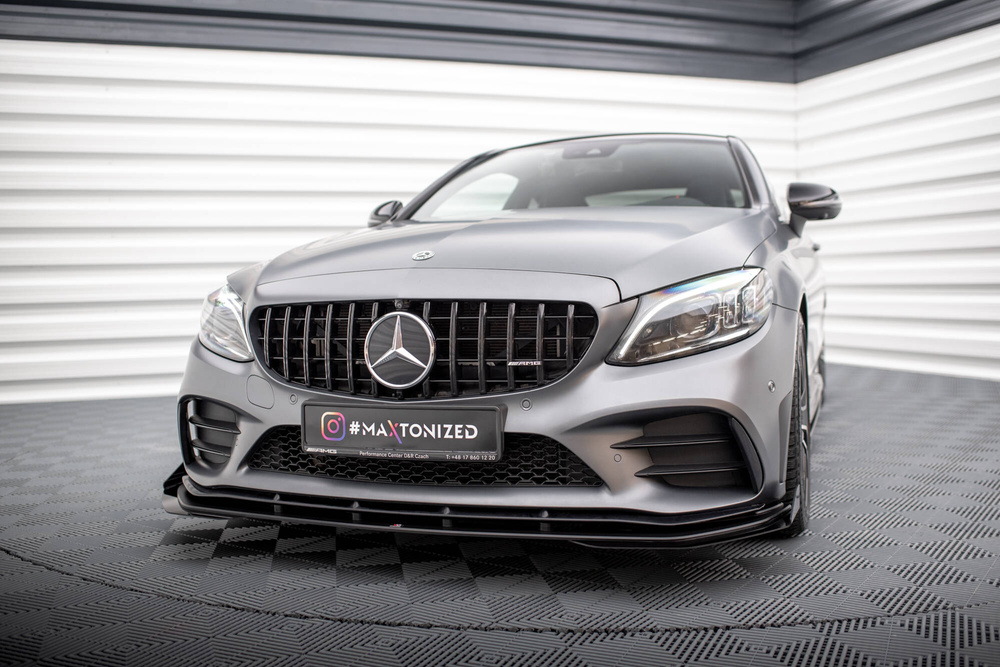 Splitter Przedni Street Pro + Flaps Mercedes-AMG C43 Coupe / Cabrio C205  Facelift / A205 Facelift