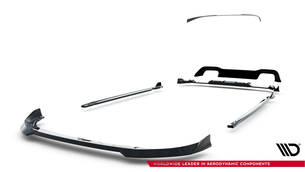 Zestaw Splitterów V.6 Volkswagen Golf R Hatchback Mk8 Facelift