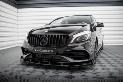 Splitter Przedni Street Pro + Flaps Mercedes-Benz A AMG-Line W176 Facelift