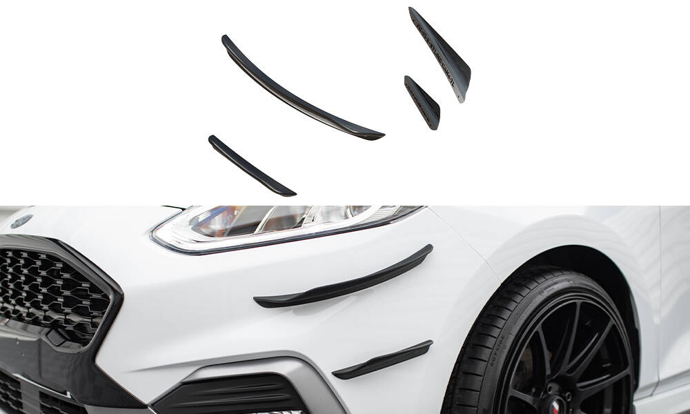 Canards(owiewki przedniego zderzaka) V.3 Ford Fiesta Mk8 ST / ST-Line 