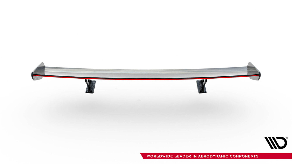 Karbonowy Spoiler Z Wewnętrznymi Wspornikami + LED BMW 5 / M5 Sedan G30 / F90