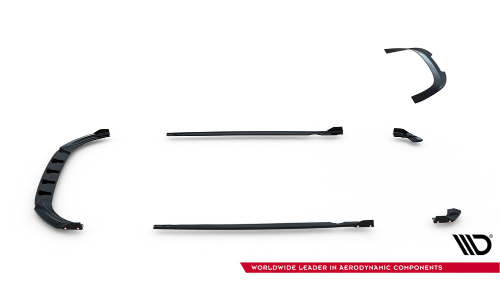 Zestaw Splitterów V.3 Volkswagen Golf R Hatchback Mk8 Facelift